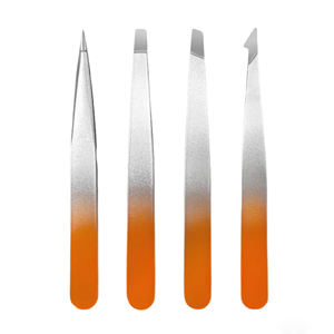 High Quality Stainless Steel Eyebrow Tweezers Set for Women - Product Image 3