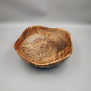 Handmade Wooden Bowl Set Natural Wood Grain Wabi Sabi Style Serving Bowls For Home Use Uncoated Crafted Bowl Collection - Product Image 6