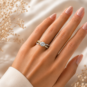Authentic Round Cut Lab Grown <b>Diamond</b> <b>Ring</b> 925 Silver 9kt, 14kt, 18kt Gold <b>Rings</b> for Women's Jewelry Making Engagement <b>Rings</b> - Product Image 2