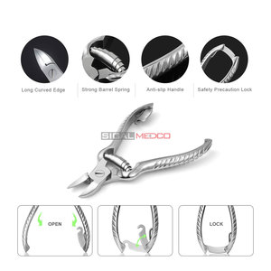 Cortauñas Profesional de Alta Resistencia para Podólogos, para Uñas Encarnadas y Cuidado del Bebé, con Abertura de Mandíbula Ancha, de Acero Inoxidable - Product Image 3