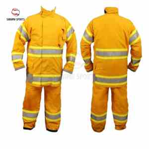 Ensemble de vêtements de travail réfléchissants avec bandes fluorescentes personnalisées, couleur assortie, veste à manches longues à un bouton et pantalon - Product Image 1