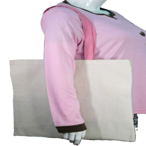 Bolsa de Mano de Algodón Orgánico Personalizada de Alta Calidad, Bolsa de Compras Reutilizable Ecológica con Estampados de Animales, Cierre de Cremallera, Dos Asas - Product Image 2