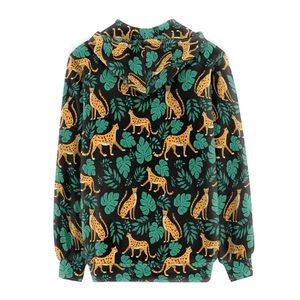 Women Customized Sublimation <b>Fleece</b> Anti-Pilling <b>Lined</b> <b>Hoodies</b> Autumn/Spring Casual Pullover with Pockets - Product Image 6