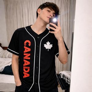 Maillot de baseball personnalisé Canada - Chemises de sport personnalisées pour les fans avec nom et numéro, cadeaux uniformes de softball pour hommes et femmes - Product Image 3