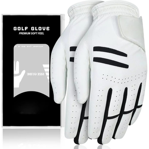 Gants de golf GEO BROTHERS en cuir de cabretta d'Indonésie, respirants, antidérapants, avec logo personnalisé, couleurs au choix, pour homme/femme. - Product Image 1