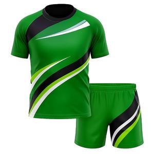 Ensemble d'uniformes de rugby de volley-ball personnalisés | Vêtements de sport respirants en polyester 100% à séchage rapide | Kit d'entraînement d'équipe Impression de logo personnalisée - Product Image 1