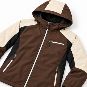 <b>Mens</b> Outdoor Winter Softshell <b>Jacket</b> Hooded High Collar Full Zip Elastic Cuffs Zipped Pockets Custom Company Text Hiking Camping - Product Image 4