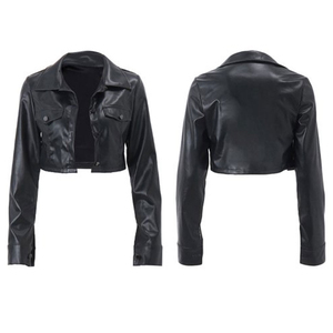 Wholesale Fashion Women Genuine Leather <b>Jacket</b> Satin Waterproof Windproof High Quality Breathable - Product Image 3