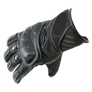 Guantes de Motocicleta Cortos de Verano Hechos a Medida para Hombre, Guantes de Motociclista Profesionales de Carreras, Guantes de Motocicleta con Malla de Flujo de Aire Perforada, Equipo de Protección - Product Image 3