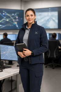 Uniformes d'hôtesse de l'air à manches longues personnalisés |   Fabricant OEM |   Superviseur de la détection des aiguilles pour les interventions d'urgence aéroportuaires féminines - Product Image 6