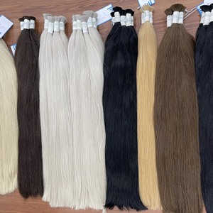Extensions de cheveux humains Remy vierges vietnamiens de haute qualité 100 %, ondulés naturels, double trame, 100 g, toutes les couleurs disponibles - Product Image 3