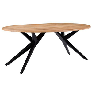 Modern Rectangle Ceramic Dining <b>Table</b> <b>Wood</b> <b>Top</b> Metal Legs 6 Seater Stable Home Furniture Minimalist Design Supermarket Hotel - Product Image 1