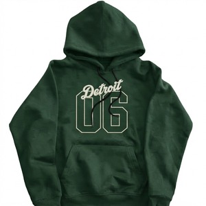 Sudadera con capucha para hombre, verde, de algodón, estilo francés, informal, con bolsillo frontal y corte regular, resistente al viento y transpirable. - Product Image 1