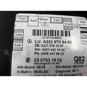 โมดูลควบคุมประตูรถยนต์ S-class ปี 2005-2009 มือสอง ของแท้ รหัสอะไหล่ A2218709486 - Product Image 4