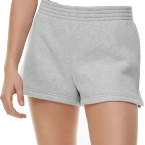 Ensembles de shorts pour femmes très tendance à prix abordable, coupe classique, tenue décontractée, couleur unie, polyester/coton molletonné, taille élastique haute - Product Image 4