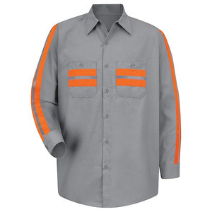 T-shirt de travail haute visibilité à manches longues pour ingénieur de construction, classe 3, en Spandex, couleur personnalisable - Product Image 6