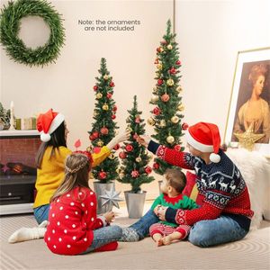 Set di 3 Alberi di Natale Artificiali in Vaso di Alta Qualità, 300cm, Mini Alberi Innevati in PET, Decorazione Natalizia Realistica per Esterni, Personalizzabile - Product Image 2