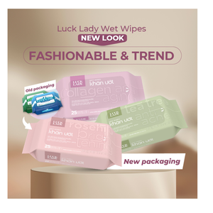 Toallitas Húmedas para el Cuidado de la Piel Luck Lady, Toallitas Femeninas de Higiene, 10 Piezas, Fragancia Natural, Orgánicas, Envueltas Individualmente, Antibacterianas - Product Image 3