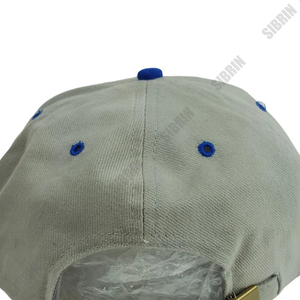 หมวกแก๊ป SIBRIN แบบสั่งทำได้ 6 แผง ทรง Snapback สีเทา-น้ำเงิน ผ้าทวิลล์ แต่งสีตัดกัน สไตล์ลำลอง หมวกเบสบอล ปีกแบน ปรับสายได้ เหมาะสำหรับกิจกรรมกลางแจ้ง - Product Image 6