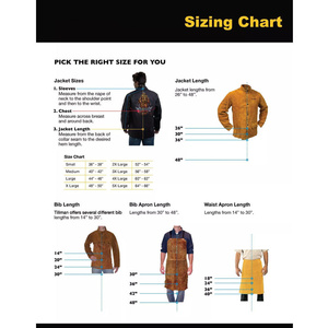 Veste de soudeur en cuir de vachette pleine fleur haute performance, résistante à la chaleur et aux étincelles, protection corporelle, vêtements de travail pour soudeurs - Product Image 4