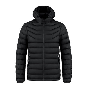 Men's Water Resistant Hooded Puffer <b>Jacket</b> <b>Thick</b> Insulated Winter Coat Warm Windproof Outdoor Casual <b>Jacket</b> with Secure Zip Pock - Product Image 3