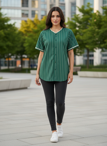 Maillot de baseball personnalisé en gros avec impression en relief, anti-bactérien, pour ligue universitaire, chemise de baseball professionnelle, sport de softball - Product Image 4