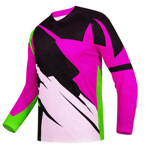 Camiseta de Motocross de Manga Larga para Hombre, Sublimación Personalizada, Camiseta de Carreras MX para Motocross Enduro, Secado Rápido, Color Personalizado - Product Image 2