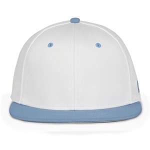 Casquette Snapback Bicolore Blanc et Bleu à Visière Plate, Chapeau de Baseball Ajustable, Streetwear, Mode Sportive, Logo Personnalisé, Accessoire de Tête - Product Image 1