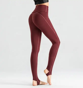 Leggings de Yoga Sólidos, Cintura Alta Elástica, Ecológicos, Elásticos en Cuatro Direcciones, Talla Grande, Secado Rápido, Transpirables, Spandex/Poliéster para Mujer - Product Image 6