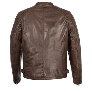 Nouvelles arrivées : vestes en cuir d'agneau sur mesure, style streetwear, veste en cuir originale pour homme - Product Image 6