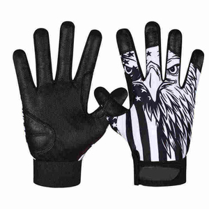 Gants de frappe personnalisés/Process Impex en cuir noir et blanc avec imprimé aigle, ambidextres, respirants, durables, pour l'entraînement, unisexes, pour adultes - Product Image 6