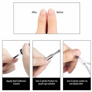 2Pcs Cuticle Nipper Cuticle Pusher <b>Set</b> Clipper Cutter Curved <b>Manicure</b> Pedicure Tool for <b>Men</b> Women Home & Salon use Nail Care kit - Product Image 2