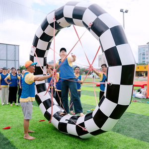 <b>Inflatable</b> Water Obstacle Ring PVC Floating Loop Beach Water <b>Game</b> for Team Activities - Product Image 5