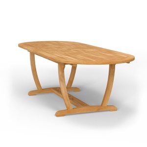 <b>Extendable</b> Oval <b>Wood</b> <b>Dining</b> <b>Table</b> Scandinavian Modern Design Stable Solid <b>Wood</b> Furniture for Home <b>Dining</b> Room 6 Seater - Product Image 2