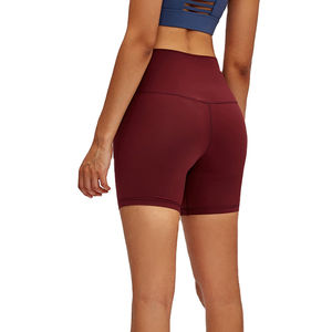 Shorts de sport pour femme 2026 personnalisés, taille haute élastique, avec ceinture unie, haute qualité, pour gym, athlétisme, yoga, fitness, entraînement, compression, style cycliste - Product Image 1