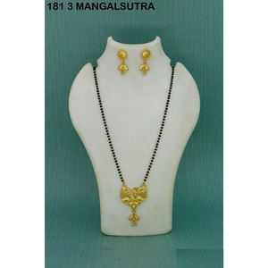 Vente en gros plaqué or formant pendentif long Mangalsutra usage quotidien finition or Mangalsutra mariage traditionnel Mangalsutra - Product Image 6