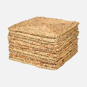 Tapis en jacinthe d'eau faits à la main, décoration écologique pour la maison - Product Image 1