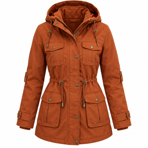 Chaqueta Parka de Invierno para Mujer, Impermeable, con Capucha, Abrigo Cálido con Relleno de Algodón, Chaqueta Deportiva Informal de Talla Grande, Venta al por Mayor - Product Image 6