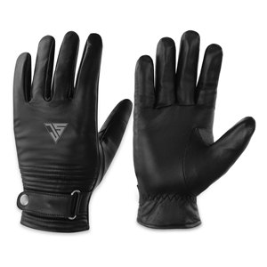 Gants en cuir de chèvre véritable, gants chauds d'hiver avec doublure en polaire, gants noirs chauds pour l'extérieur, compatibles avec les écrans tactiles - Product Image 3