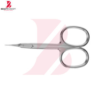 Ciseaux à cuticules courbés avec logo personnalisé, outils de manucure de qualité supérieure, ciseaux à ongles en acier inoxydable pour salon professionnel et usage domestique - Product Image 4