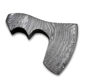 Tête de hache en acier de Damas forgée à la main, hache viking, hache de bushcraft, hache de camping, hache de survie, haches barbelées - Product Image 5