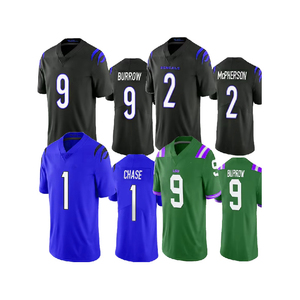 Camiseta Deportiva de Fútbol Americano Sublimada al por Mayor, Logotipo Personalizado, Poliéster Transpirable, Ropa de Rugby, Camisetas de Fútbol - Product Image 1