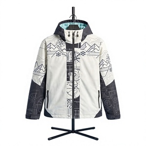 Men's Waterproof <b>Ski</b> <b>Jacket</b> Hooded Color Blocked <b>Green</b> Gray Synthetic Insulated Outdoor Snowboard <b>Jacket</b> - Product Image 3