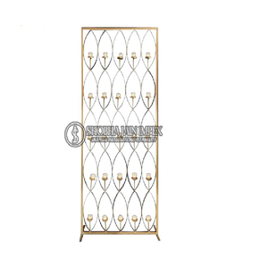 Curved Metal Frame <b>Wedding</b> <b>Candle</b> Wall Decorations - Product Image 1