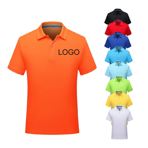 Polo de travail 100 % polyester Dry-Fit à logo personnalisé, vente en gros, couleur unie, manches courtes, pour activités de groupe - Product Image 5