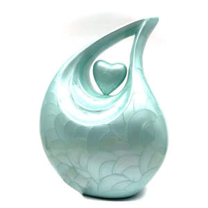 Latest Teardrop Cremation Urn Human <b>Ashes</b> Tabletop Display Adults Memorial <b>Ashes</b> <b>Keepsake</b> Handmade Customizable Uzair UHI-119 - Product Image 1