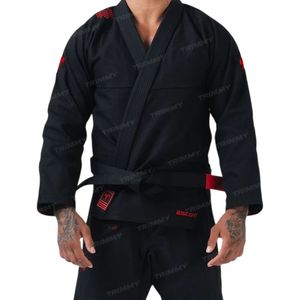 Kimono de BJJ Trimmy Negro para Hombre, Corte Regular, 100% Poliéster, Ligero, Ropa de Artes Marciales, Estilo Ultraligero para Adultos - Product Image 5