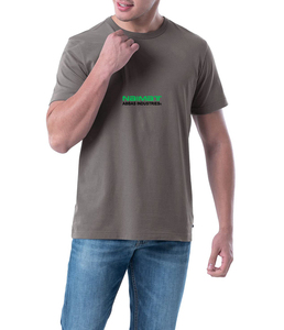 ไนมัตเสื้อยืดผ้าฝ้ายผู้ชาย แขนสั้น คอกลม ลำลอง ทรงปกติ พิมพ์ลายตัวอักษร ด้านหน้าโลโก้ ข้อความสีเขียว - Product Image 4