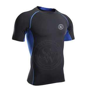 เสื้อยืดผู้ชายทรงสลิมแบบรัดรูป ผ้าถัก ระบายอากาศ แห้งเร็ว น้ำหนักเบา เหมาะสำหรับออกกำลังกาย เล่นกีฬา และฝึกซ้อม - Product Image 3