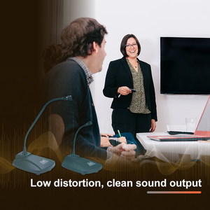 Microphone de bureau à condensateur filaire en métal, élégant, à directivité cardioïde, réponse en fréquence 80Hz-18kHz, sensibilité -35dB - Product Image 3